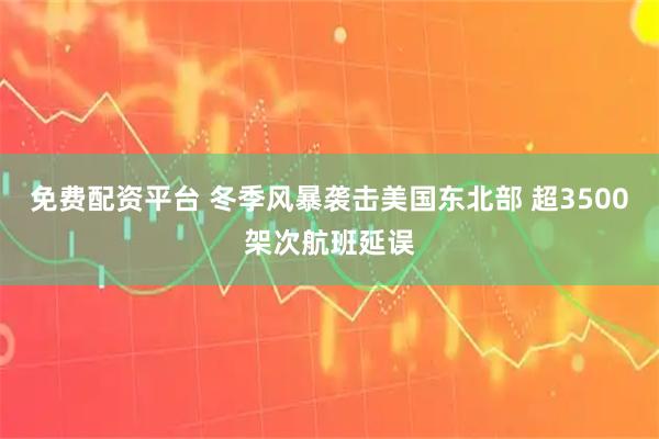 免费配资平台 冬季风暴袭击美国东北部 超3500架次航班延误